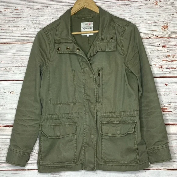 Madewell Passage Jacket in Army Green Sz S